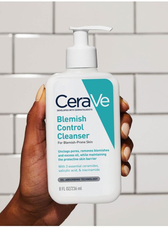 CeraVe Blemish Control Face Cleanser with 2% Salicylic Acid & Niacinamide for Blemish-Prone Skin 236ml