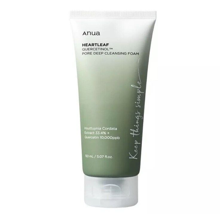 Anua Heartleaf Quercetinol Pore Deep Cleansing Foam Mild Facial Cleanser 150ml